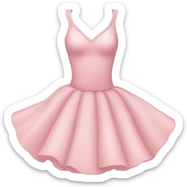 Soft pink ballerina dress sticker