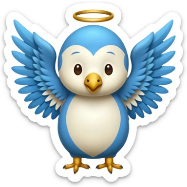 un animal ange de mongolie sticker