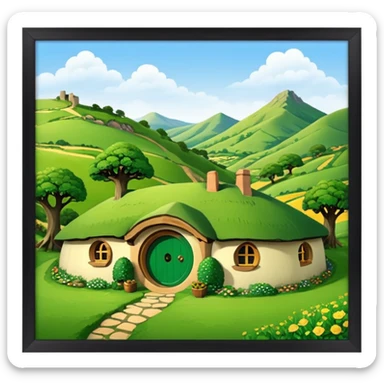 Middle-earth Shire TV sticker