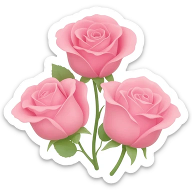 Emoji 3 petites fleur ios 26 esthétique rose girly sticker