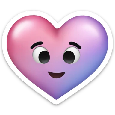 Aesthetic heart sticker
