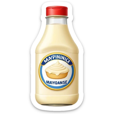 mayonnaise sauce bottle sticker