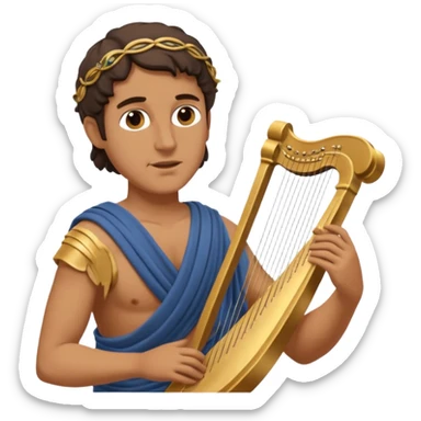 ancient greek people listening to a poet sticker