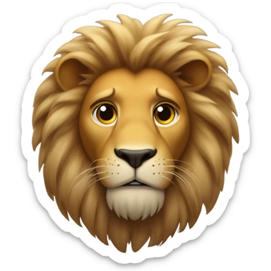 The Cowardly Lion sticker