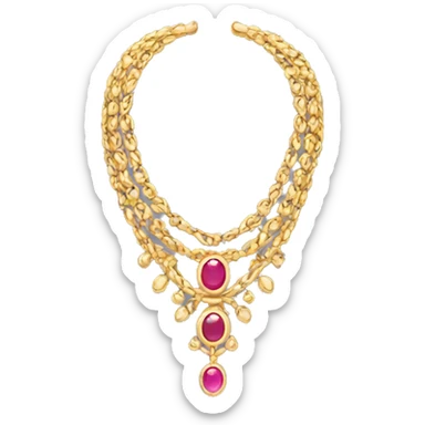 Neck jewellery sticker