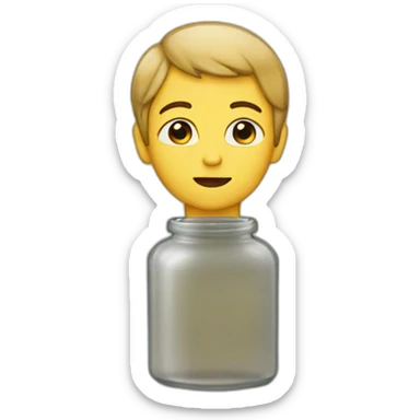 Boy's tears in a bottle sticker