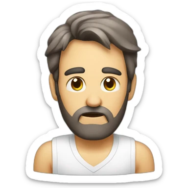 Rollo de papel higiénico triste sticker