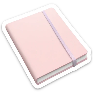 Light pink notebook sticker