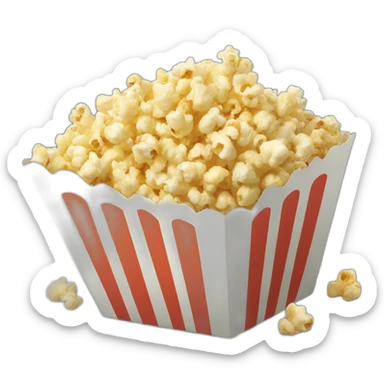 paquet de popcorn sticker