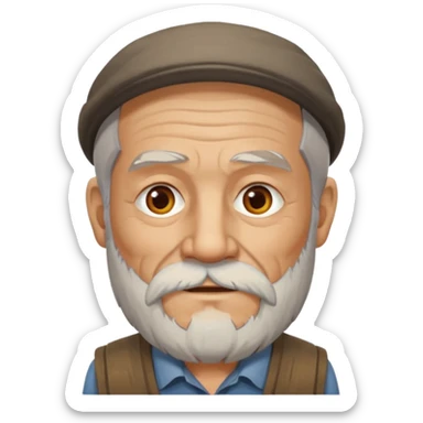 woodcutting grandpa sticker