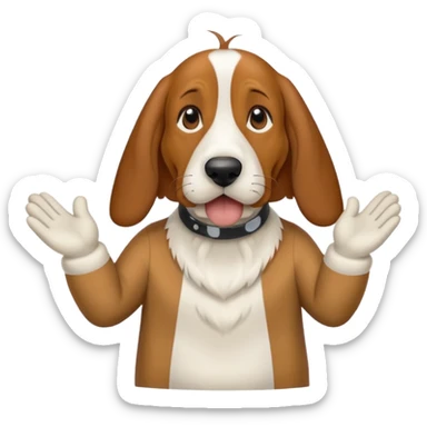 bassethound clapping sticker