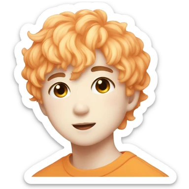 Yoongi with tangerine sticker