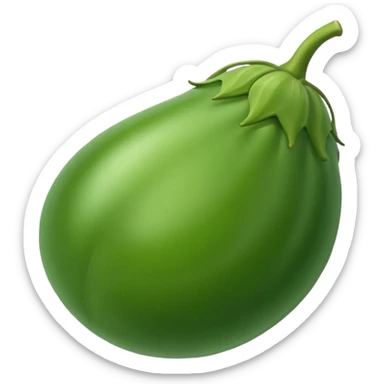 green brinjal sticker
