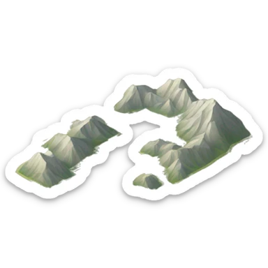 cartina geografica sticker