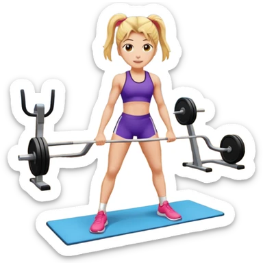 persona estirada en el suelo con las piernas levantadas gimnasio sticker