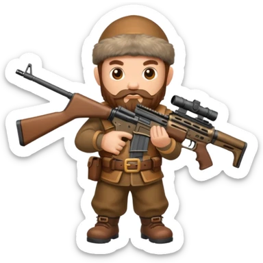 Call of duty dwarf ar-15 sticker