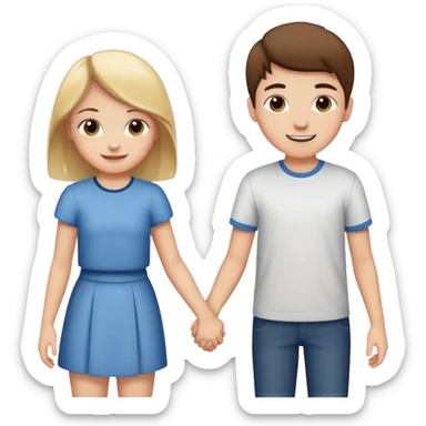 girl with boy love teenagers  sticker