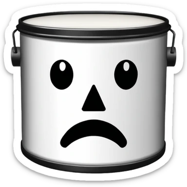 irate stencil on drum sticker