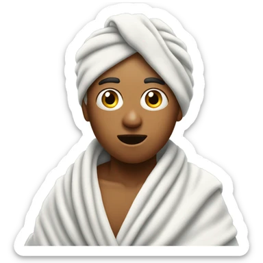 I had already taken a shower when they arrived. sticker