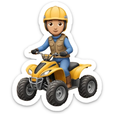 Four-Wheeler Rider sticker
