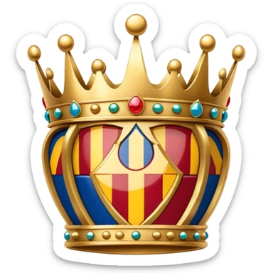 Barcelona logo with crown sticker