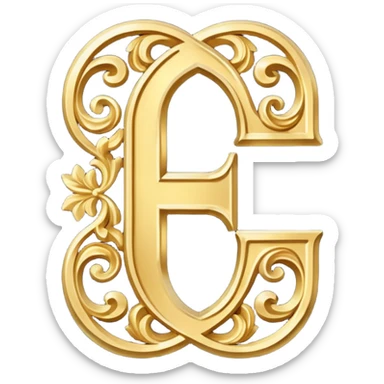 Old English E sticker