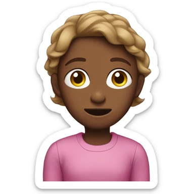 sonrojada como nerviosa sticker