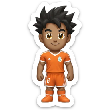 Son Goku avec un maillot de Liverpool sticker