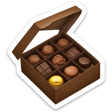 box of chocolates sticker