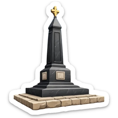 Ukrainian monument on the main square sticker