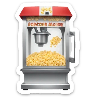 Popcorn machine sticker