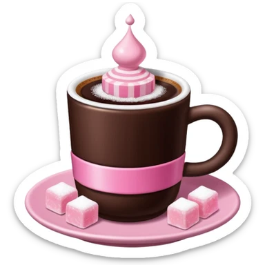 turkish coffe with turkish delight sticker