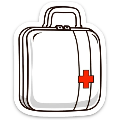 compact portable first aid kit case sticker