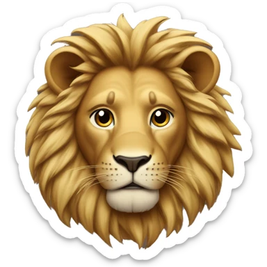 Lion Wearing A LV Polo Tshirt sticker