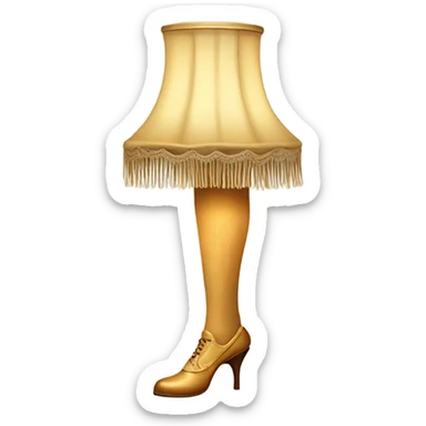 Leg lamp from the movie sticker