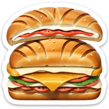 brown panini bread sticker