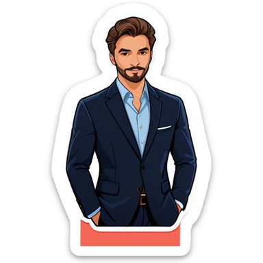 Handsome sticker