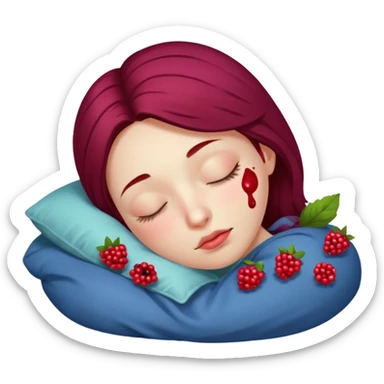 Berry sleeping sticker