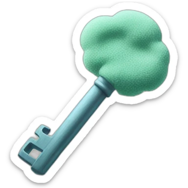 key-with-powder sticker