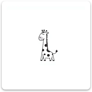 Giraffe sticker