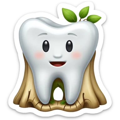 rooted tooth sticker