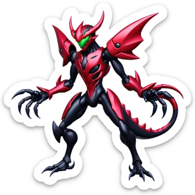 Venom-Cyberbug-Genesect-Zeraora-Darkrai-Scizor-fusion, full body sticker