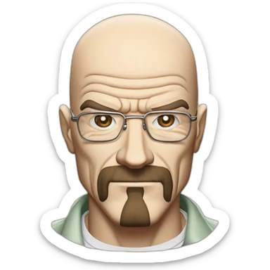 walter white in jojo's bizarre adventure sticker