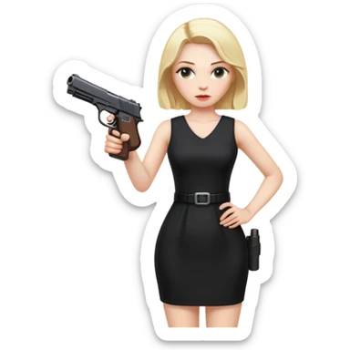 Mafia blondes woman sticker