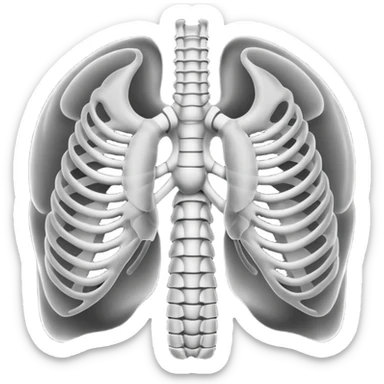 Ribcage X ray sticker
