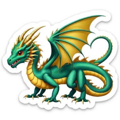 Fourth wing scorpiontail dragon  sticker