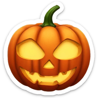 Halloween pumpkin sticker