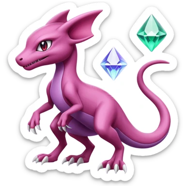 Genesect-Salazzle-Sableye-Mewtwo-Mew-fusion sticker