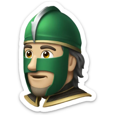 chevalier vert  sticker