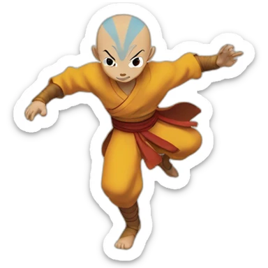 Aang bending air sticker
